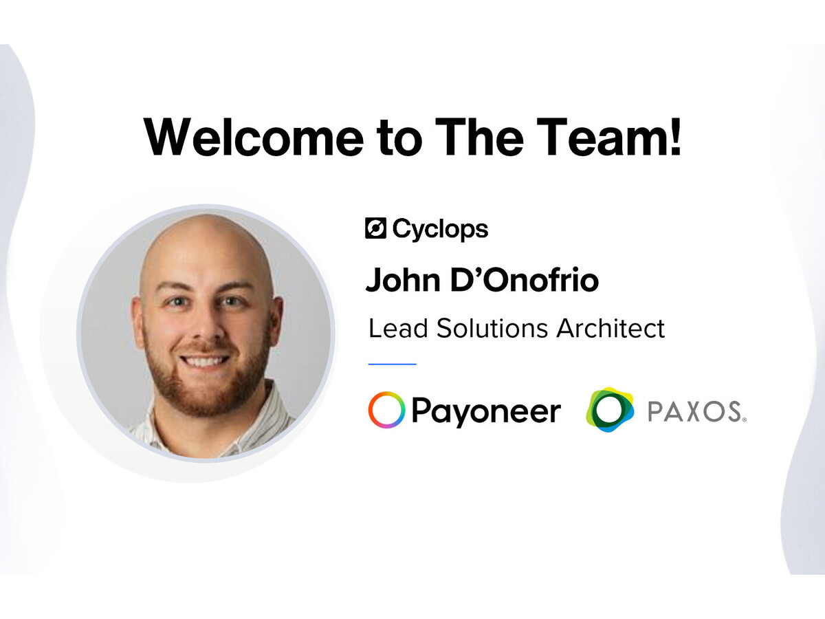New Hire: John D’Onofrio Joins Cyclops as Lead Solutions Architect