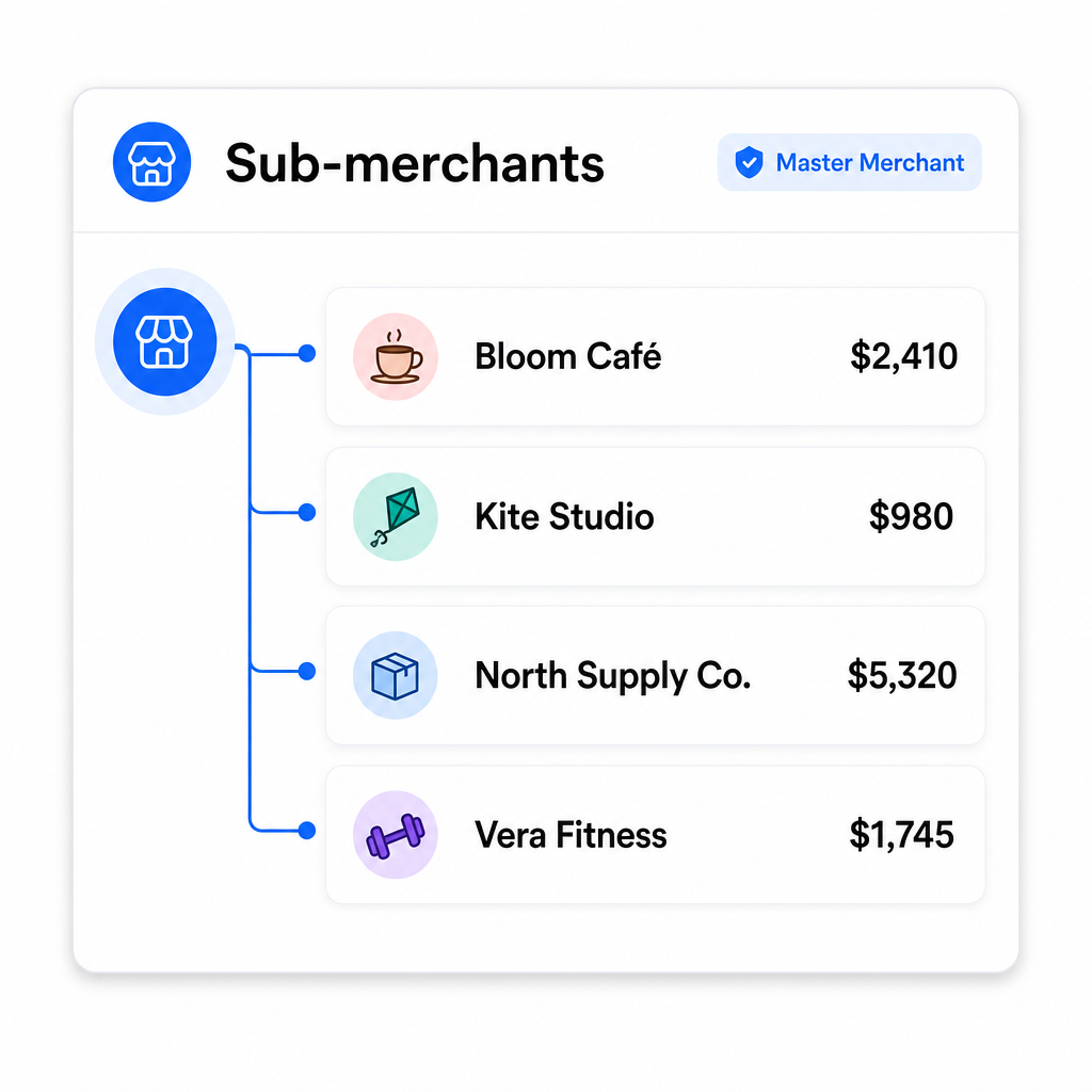 Payment facilitators with embedded crypto capabilities